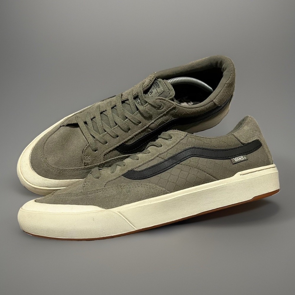 Vans Berle Pro Links Mens Moss/Gray-Green Suede Skate Low Top Sneaker Size 13
